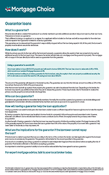 MC Factsheet 11 Guarantor Loans FA