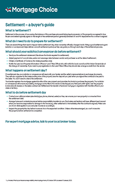 MC Factsheet 17 Settlement Of Your Loan FA